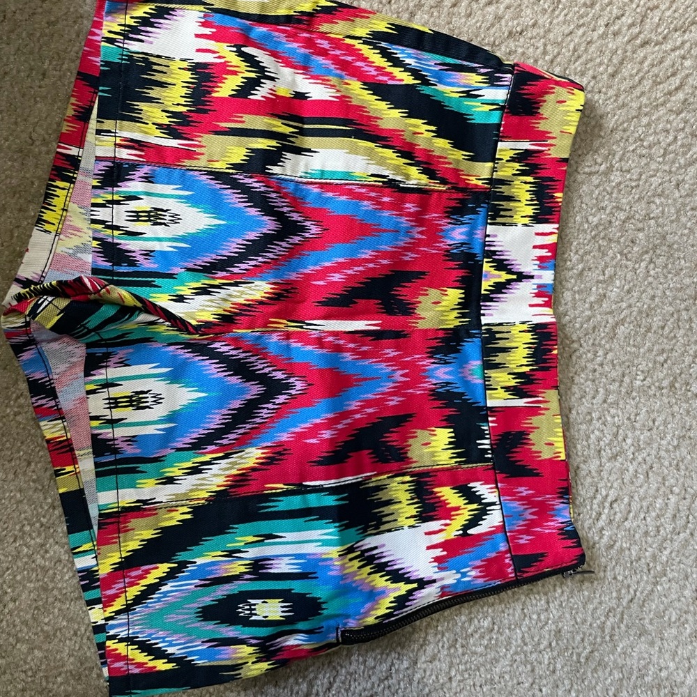 Silence and Noise multicolor high rise shorts